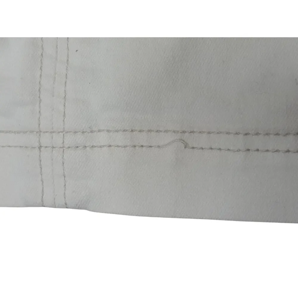 Free People White Mini Skirt Size 4 Casual High Rise Seam Detail Zip Back